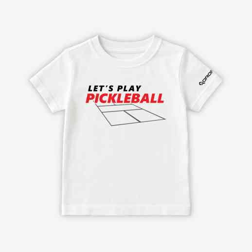 Dropick "Let’s Play Pickleball" Unisex Pickleball Tişörtü Mavi - Çocuk