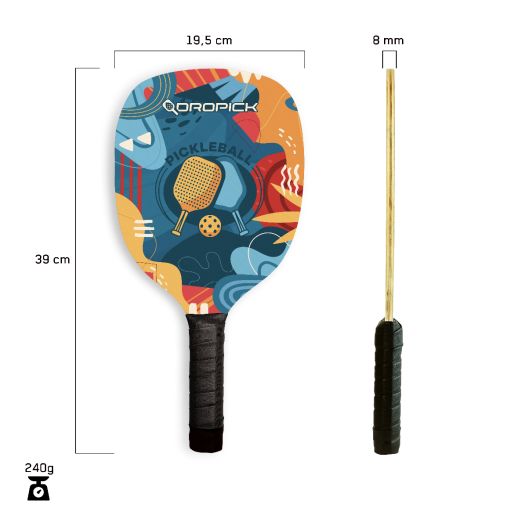 Dropick Ahşap Pickleball Raket