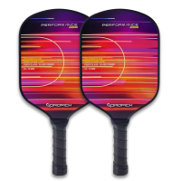 Dropick Performance Maç Seti - Flame Editon | 2 Karbon Fiber Pickleball Raket + 4 Top + Taşıma Çantası