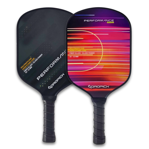 Dropick Performance Maç Seti - Shadow & Flame Editon | 2 Karbon Fiber Pickleball Raket + 4 Top + Taşıma Çantası