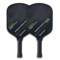 Dropick Performance Maç Seti - Shadow Editon | 2 Karbon Fiber Pickleball Raket + 4 Top + Taşıma Çantası
