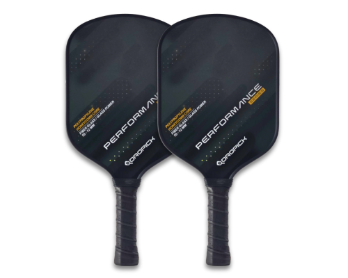 Dropick Performance Maç Seti - Shadow Editon | 2 Karbon Fiber Pickleball Raket + 4 Top + Taşıma Çantası