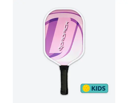 Dropick Kids Pink Wave – 6-9 Yaş Çocuk Pickleball Başlangıç Raketi